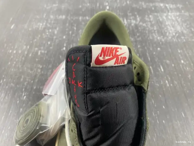Cheap SCOTT TRAVIS DM7866-002 OG JORDAN OLIVE' 'BLACK SP AIR 1 X LOW 0505